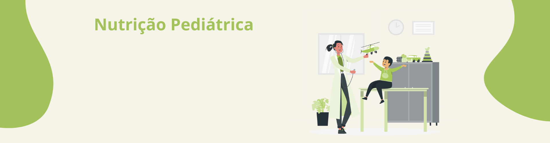Banner de nutrição pediatrica
